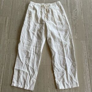 Women's White Wide Leg Pants